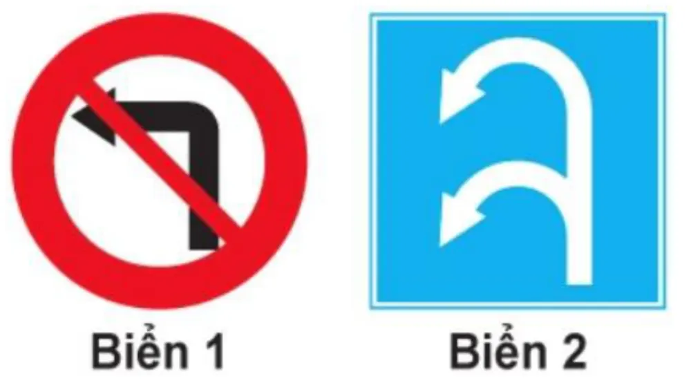 Hình minh hoạ: Biển nào xe quay đầu không bị cấm?