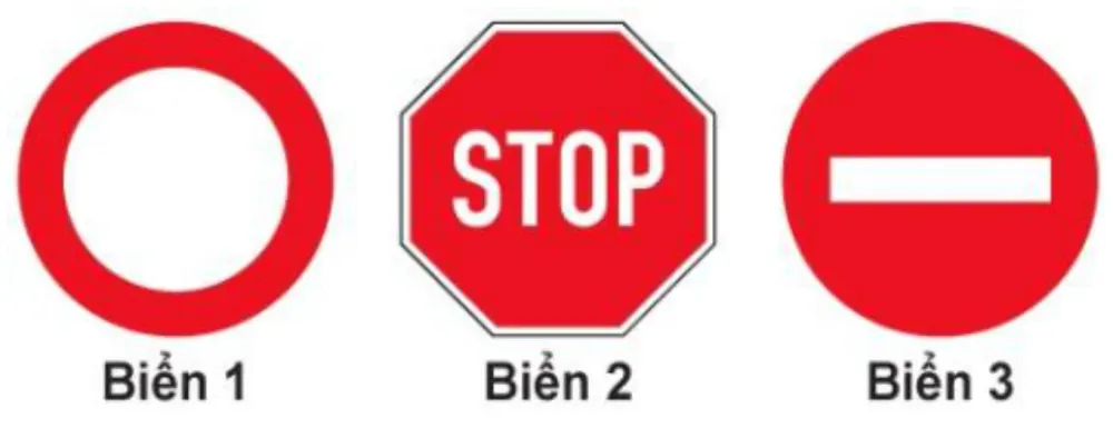 Hình minh hoạ: Khi gặp biển nào xe ưu tiên theo luật định vẫn phải dừng lại?