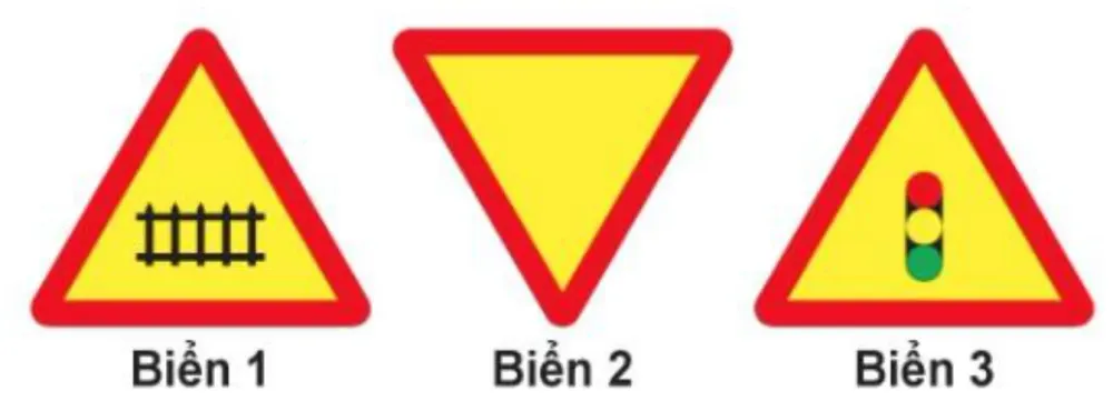 Hình minh hoạ: Biển nào báo hiệu sắp đến chỗ giao nhau nguy hiểm?